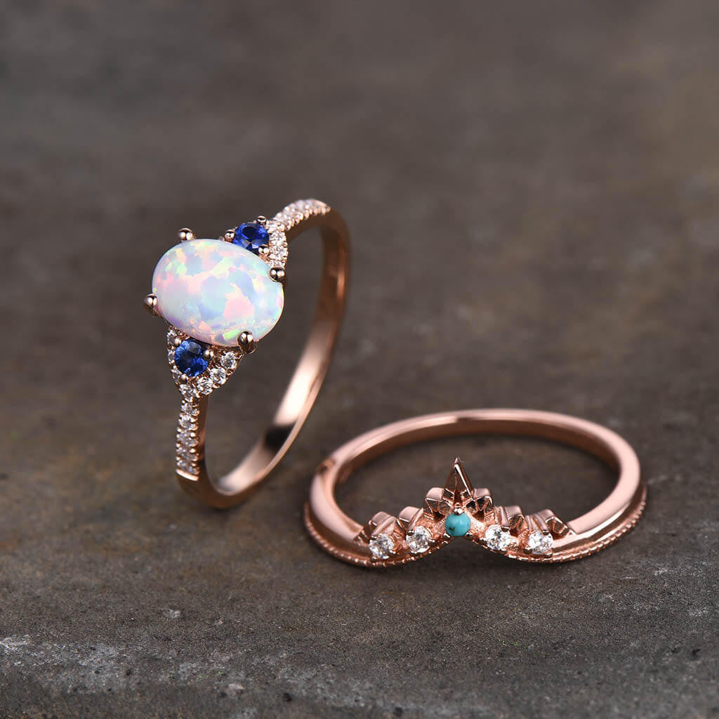 opal engagement ring set 6