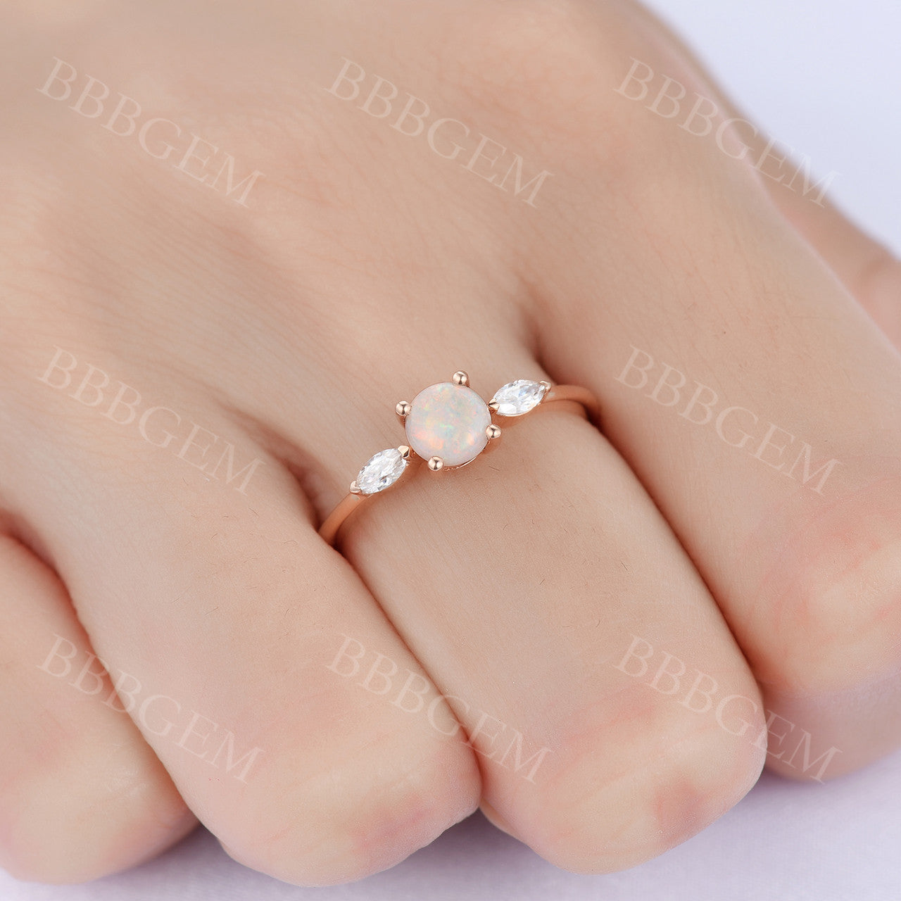 Opal Wedding Rings-BBBGEM Opal Engagement Rings