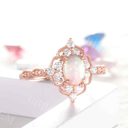 Opal Engagement Ring 3