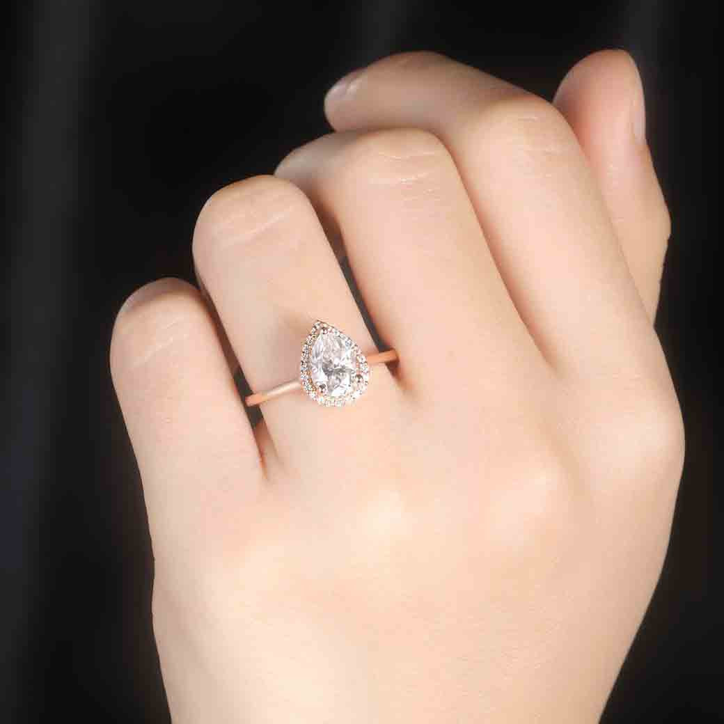 moissanite solitaire ring 1