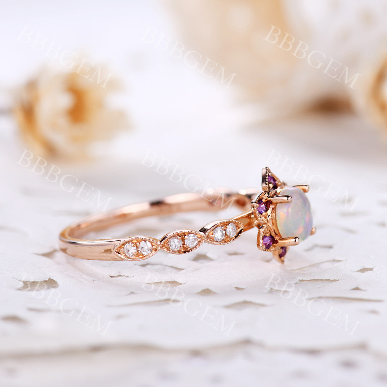 Opal Promise Rings-BBBGEM Opal Rings For Women