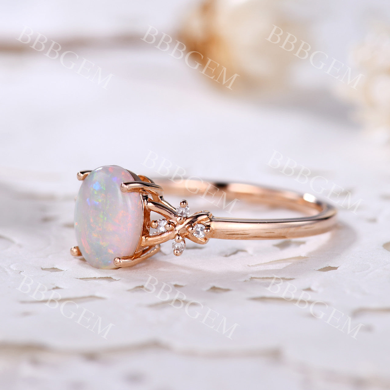 Vintage Opal Rings-BBBGEM Opal Engagement Rings