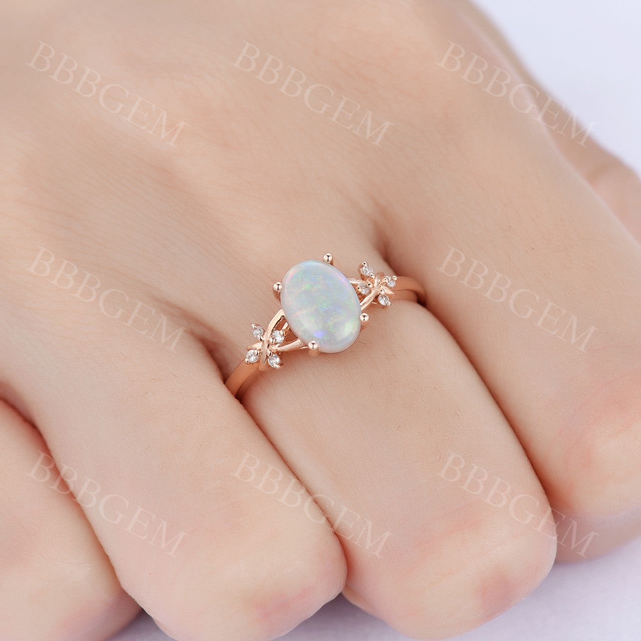 Opal Promise Rings-BBBGEM Opal Engagement Rings