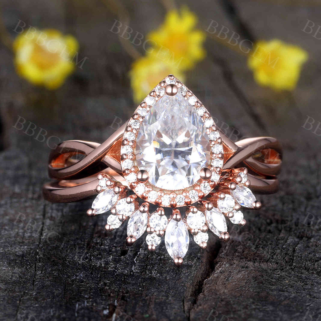 Pear Shaped Engagement Ring