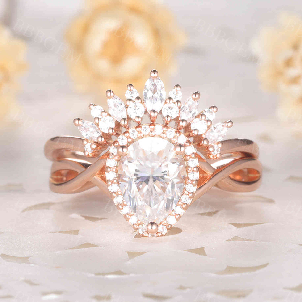 Pear Shaped Engagement Ring