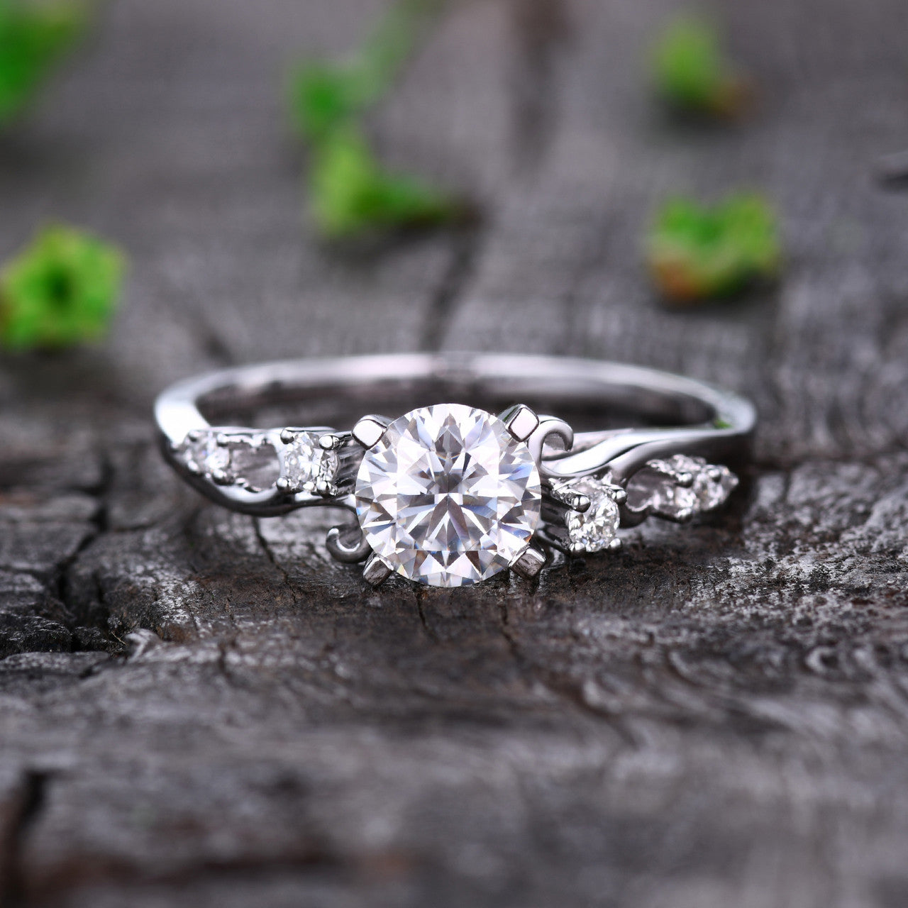 Moissanite Engagement Rings-BBBGEM Moissanite Engagement Rings