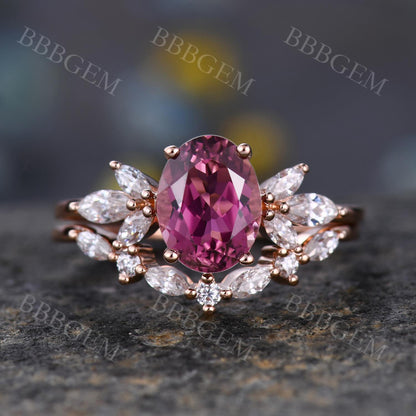 Tourmaline Engagement Ring-BBBGEM Tourmaline Engagement Ring