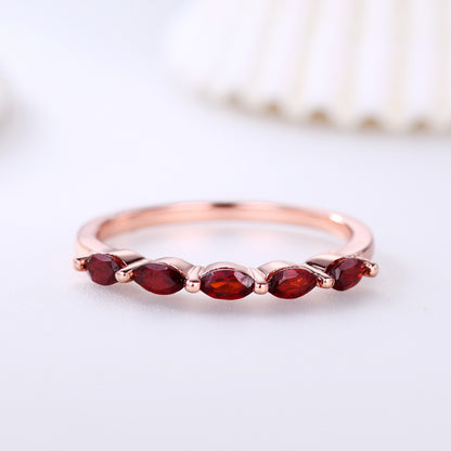 Garnet Ring-BBBGEM Garnet Ring