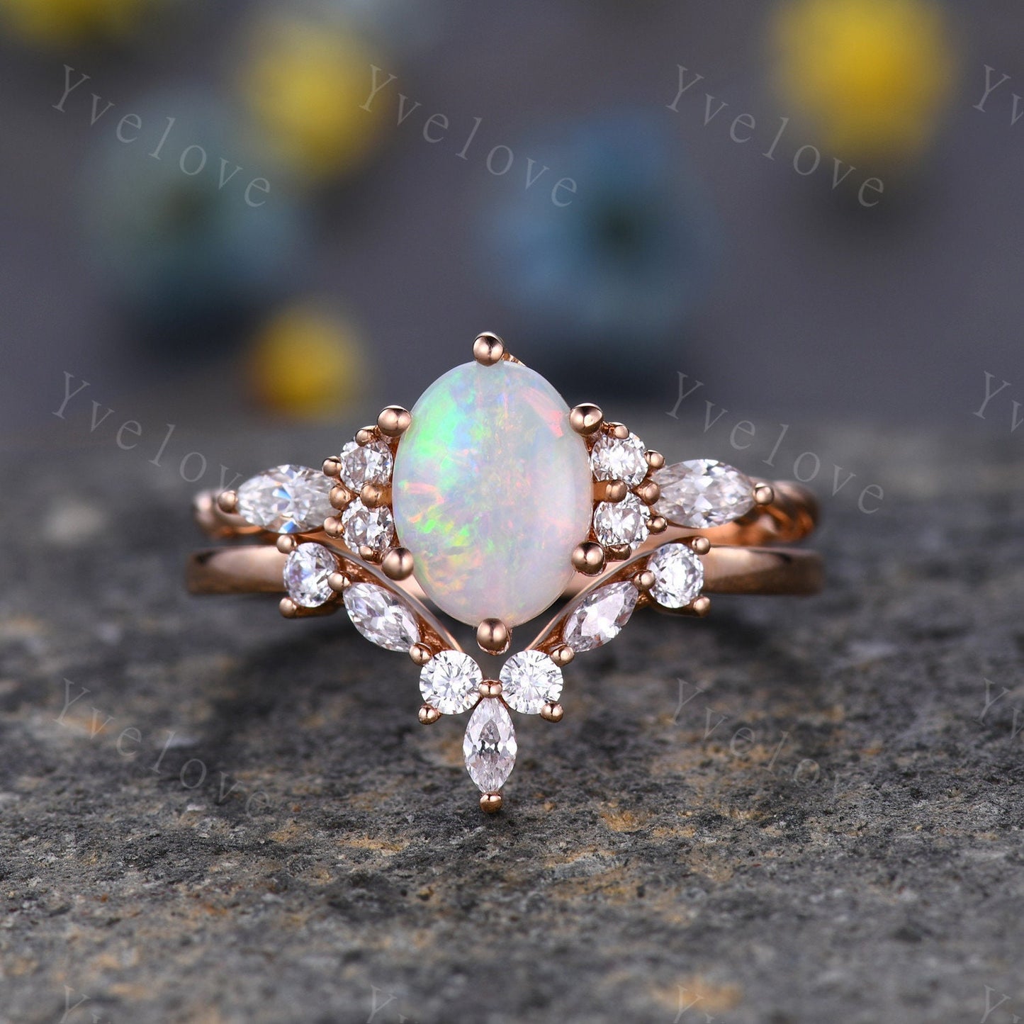 Dainty Natural Oval Cut Opal Ring, Opal Stacking Ring,White Opal Ring,Rose Gold Opal Ring,Delicate Opal Ring,Twisted Band,Bridesmaid Gift